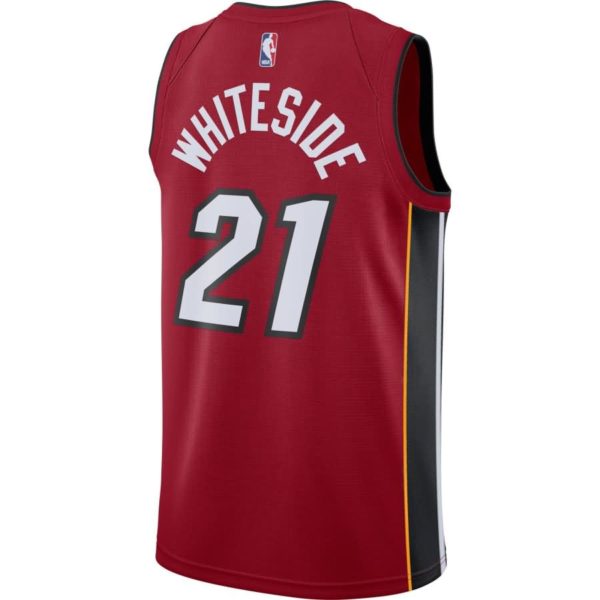 Hassan Whiteside Miami Heat Nike Replica Swingman Jersey - Statement Edition - Red
