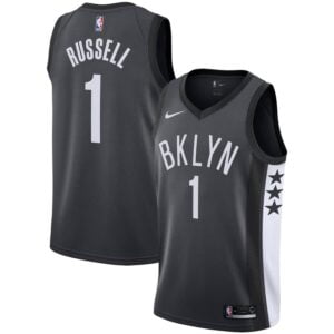 D'Angelo Russell Brooklyn Nets Nike Replica Swingman Jersey - Statement Edition - Gray