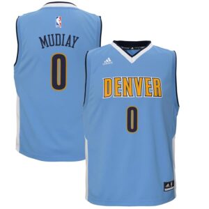 Emmanuel Mudiay Denver Nuggets adidas Youth Swingman Jersey - Light Blue
