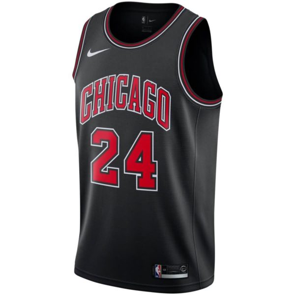 Lauri Markkanen Chicago Bulls Nike Replica Swingman Jersey - Statement Edition - Black