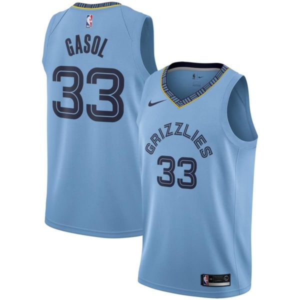 Marc Gasol Memphis Grizzlies Nike Replica Swingman Jersey - Statement Edition - Light Blue