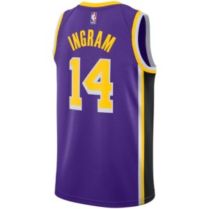 Brandon Ingram Los Angeles Lakers Nike Replica Swingman Jersey - Statement Edition - Purple