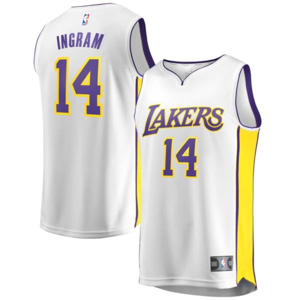 Brandon Ingram Los Angeles Lakers Fanatics Branded Youth Fast Break Replica Jersey White - Association Edition