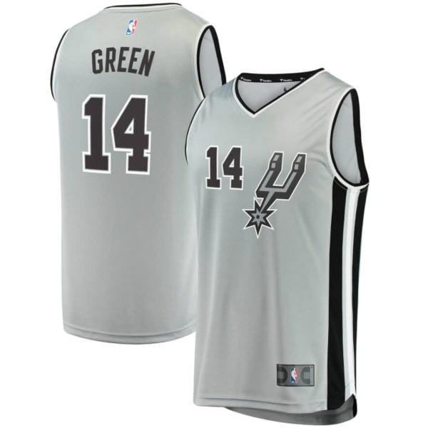 Danny Green San Antonio Spurs Fanatics Branded Youth Fast Break Replica Jersey Silver - Statement Edition