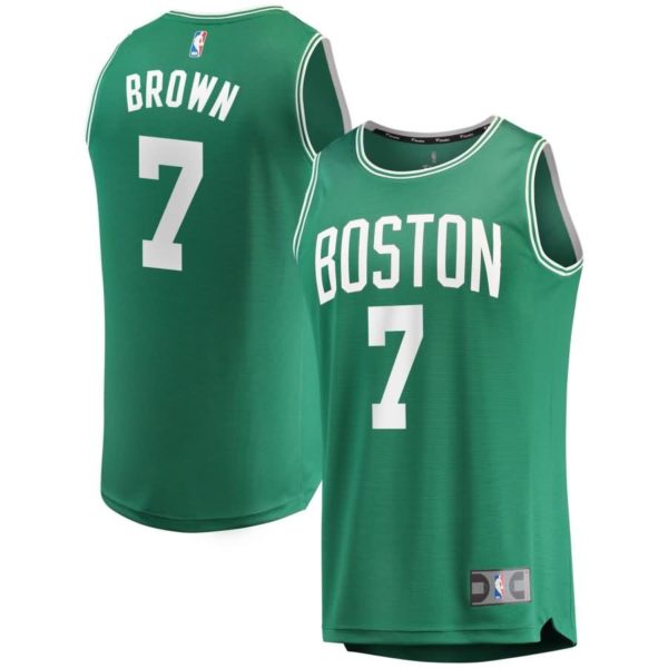 Jaylen Brown Boston Celtics Fanatics Branded Fast Break Replica Jersey Kelly Green - Icon Edition