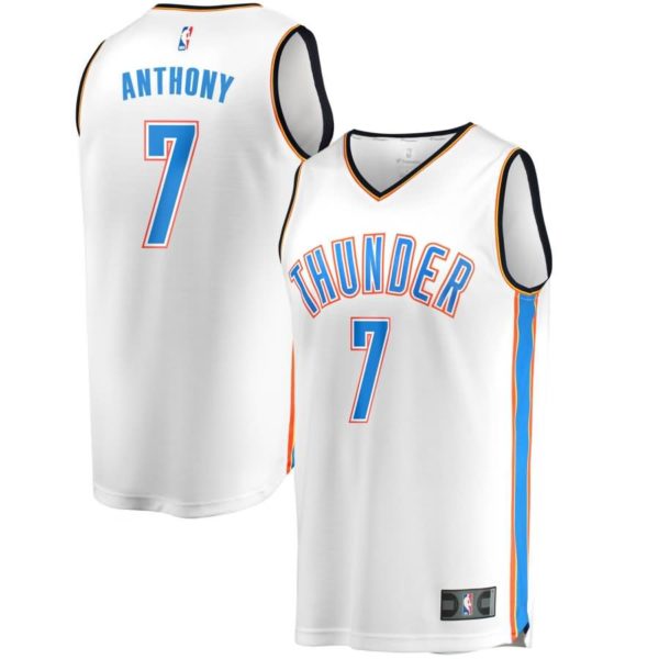 Carmelo Anthony Oklahoma City Thunder Fanatics Branded Fast Break Replica Jersey White - Association Edition