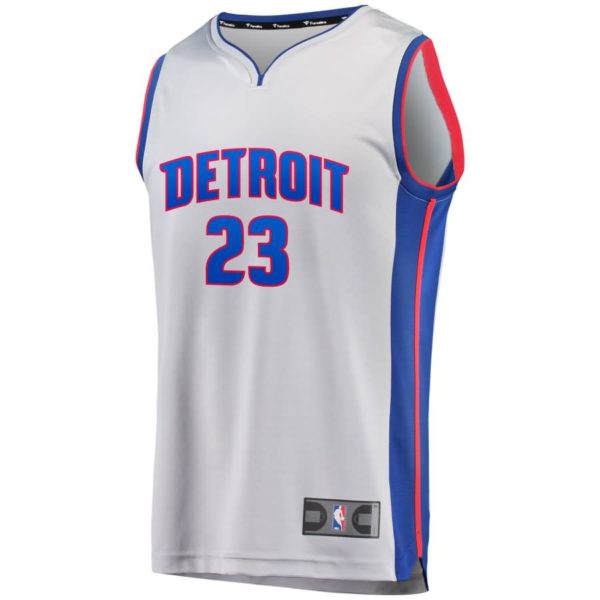 Blake Griffin Detroit Pistons Fanatics Branded Fast Break Alternate Jersey Gray - Statement Edition