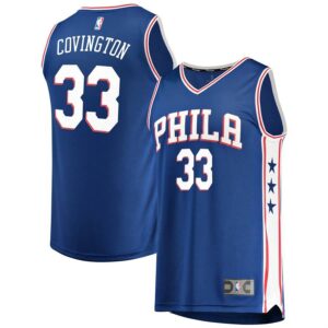 Robert Covington Philadelphia 76ers Fanatics Branded Youth Fast Break Road Replica Jersey Royal - Icon Edition