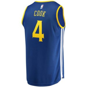 Quinn Cook Golden State Warriors Fanatics Branded Youth Fast Break Road Replica Jersey Royal - Icon Edition