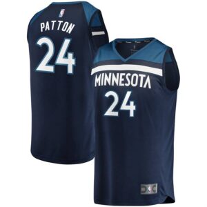 Justin Patton Minnesota Timberwolves Fanatics Branded Youth Fast Break Road Replica Jersey Navy - Icon Edition