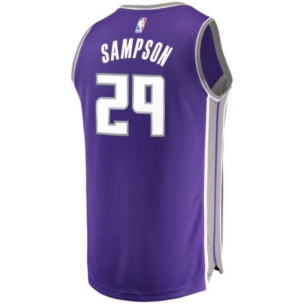JaKarr Sampson Sacramento Kings Fanatics Branded Youth Fast Break Road Replica Jersey Purple - Icon Edition
