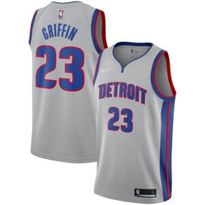 Blake Griffin Detroit Pistons Nike Replica Swingman Jersey - Statement Edition - Silver