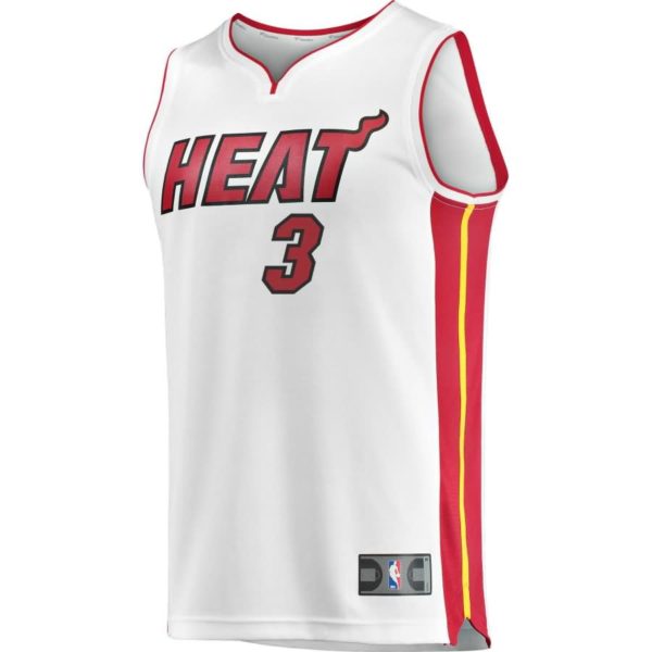 Dwyane Wade Miami Heat Fanatics Branded Fast Break Home Jersey White - Association Edition