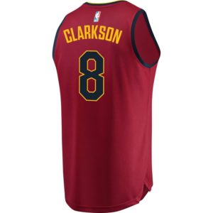 Jordan Clarkson Cleveland Cavaliers Fanatics Branded Fast Break Replica Jersey Wine - Icon Edition