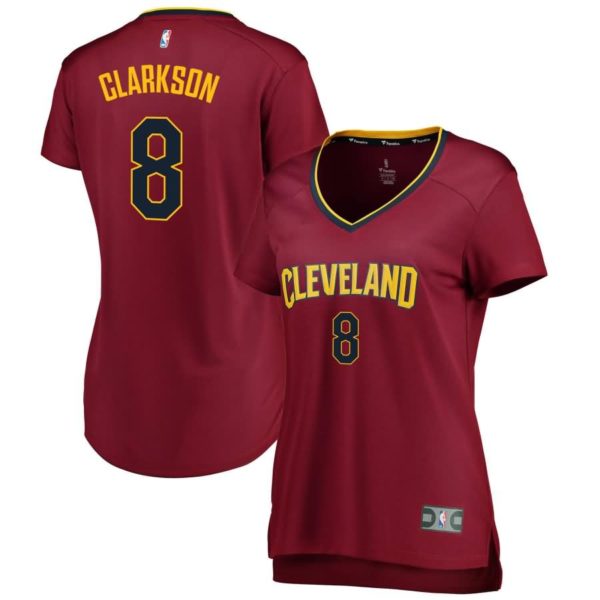 Jordan Clarkson Cleveland Cavaliers Fanatics Branded Women's Fast Break Replica Jersey Wine - Icon Edition