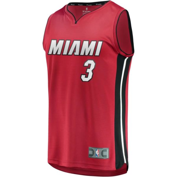 Dwyane Wade Miami Heat Fanatics Branded Fast Break Replica Jersey Red - Statement Edition