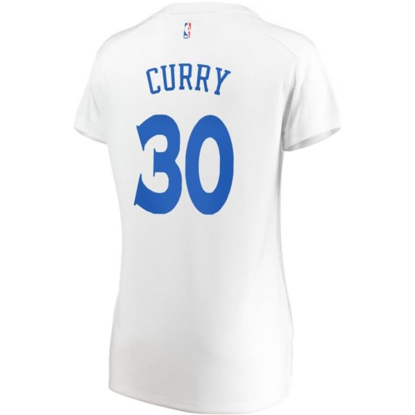 Stephen Curry Golden State Warriors Fanatics Branded Women's Fast Break Player Jersey - Association Edition - White