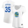 Kevin Durant Golden State Warriors Fanatics Branded Women's Fast Break Player Jersey - Association Edition - White