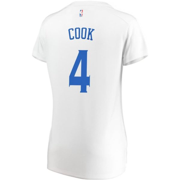 Quinn Cook Golden State Warriors Fanatics Branded Women's Fast Break Player Jersey - Association Edition - White
