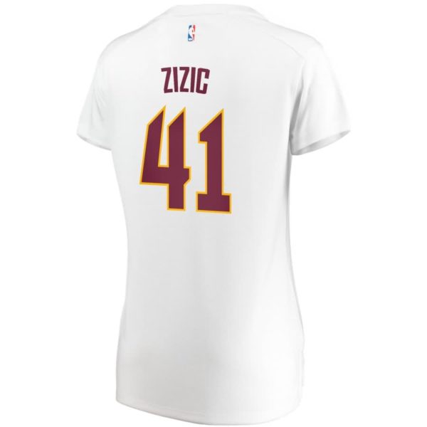 Ante Zizic Cleveland Cavaliers Fanatics Branded Women's Fast Break Player Jersey - Association Edition - White