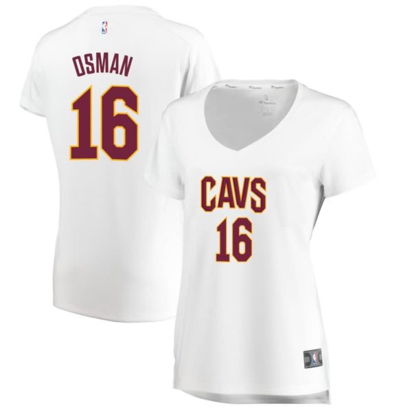 Cedi Osman Cleveland Cavaliers Fanatics Branded Women's Fast Break Player Jersey - Association Edition - White