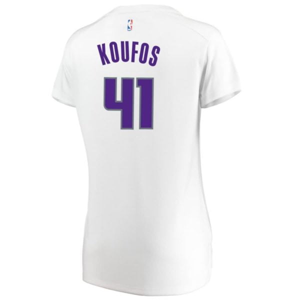 Kosta Koufos Sacramento Kings Fanatics Branded Women's Fast Break Replica Jersey - Association Edition - White