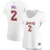 Lonzo Ball Los Angeles Lakers Fanatics Branded Women's Fast Break Replica Jersey Association Edition - White