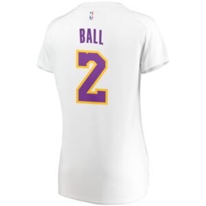 Lonzo Ball Los Angeles Lakers Fanatics Branded Women's Fast Break Replica Jersey Association Edition - White