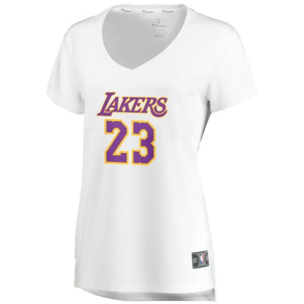Gary Payton Los Angeles Lakers Fanatics Branded Women's Fast Break Replica Jersey Association Edition - White