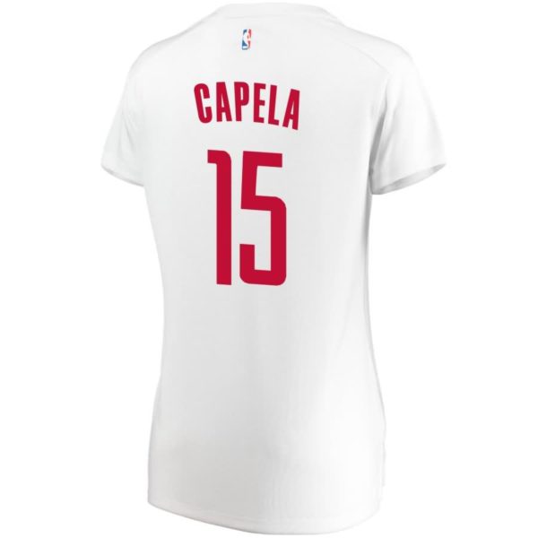 Clint Capela Houston Rockets Fanatics Branded Women's Fast Break Player Jersey White - Association Edition