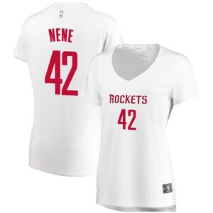 Nene Hilario Houston Rockets Fanatics Branded Women's Fast Break Player Jersey White - Association Edition