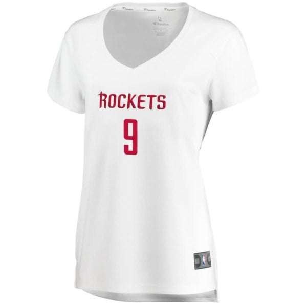 Zhou Qi Houston Rockets Fanatics Branded Women's Fast Break Player Jersey White - Association Edition