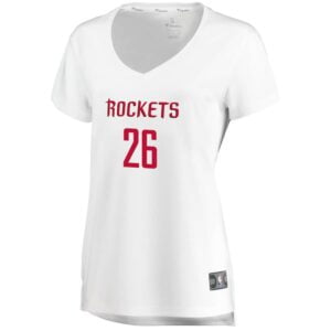 Markel Brown Houston Rockets Fanatics Branded Women's Fast Break Player Jersey White - Association Edition