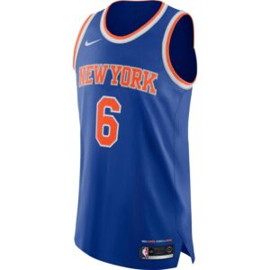 Kristaps Porzingis New York Knicks Nike Authentic Player Jersey Blue - Icon Edition