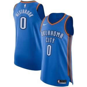 Russell Westbrook Oklahoma City Thunder Nike Authentic Player Jersey Blue - Icon Edition