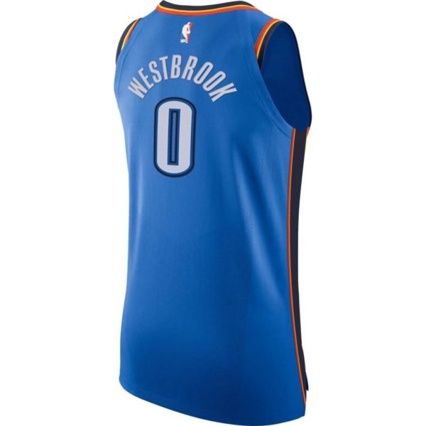 Russell Westbrook Oklahoma City Thunder Nike Authentic Player Jersey Blue - Icon Edition
