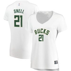 Tony Snell Milwaukee Bucks Fanatics Branded Women's Fast Break Replica Jersey White - Association Edition