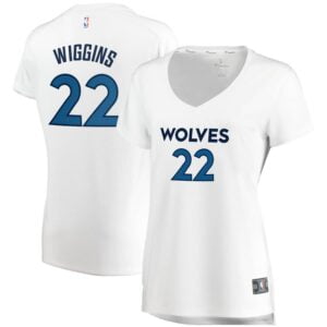 Andrew Wiggins Minnesota Timberwolves Fanatics Branded Women's Fast Break Replica Jersey White - Association Edition