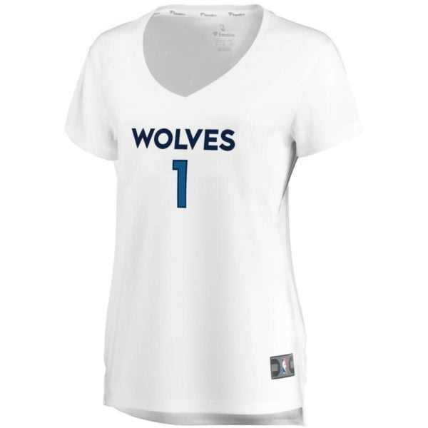 Tyus Jones Minnesota Timberwolves Fanatics Branded Women's Fast Break Replica Jersey White - Association Edition