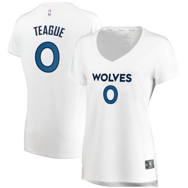 Jeff Teague Minnesota Timberwolves Fanatics Branded Women's Fast Break Replica Jersey White - Association Edition
