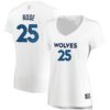 Derrick Rose Minnesota Timberwolves Fanatics Branded Women's Fast Break Replica Jersey White - Association Edition