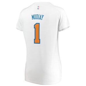 Emmanuel Mudiay New York Knicks Fanatics Branded Women's Fast Break Replica Jersey White - Association Edition