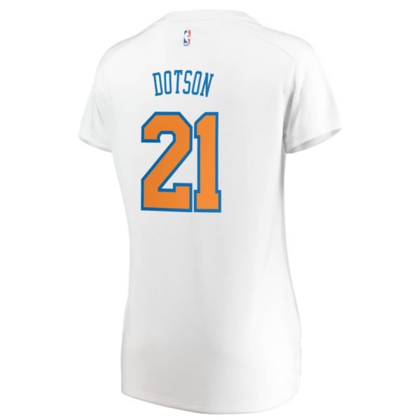 Damyean Dotson New York Knicks Fanatics Branded Women's Fast Break Replica Jersey White - Association Edition
