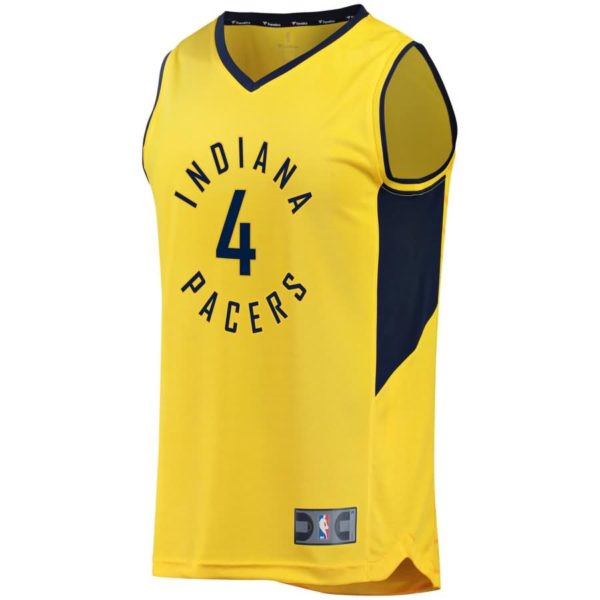 Victor Oladipo Indiana Pacers Fanatics Branded Fast Break Replica Jersey Gold - Statement Edition