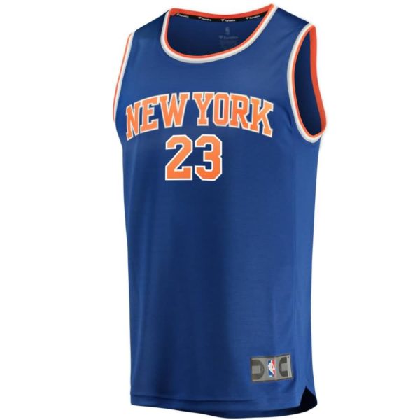 Trey Burke New York Knicks Fanatics Branded Fast Break Road Replica Jersey Blue - Icon Edition