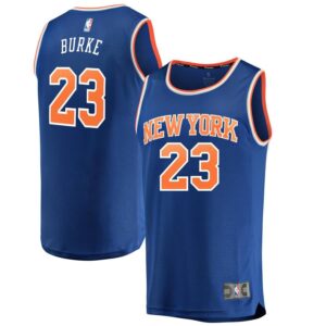 Trey Burke New York Knicks Fanatics Branded Youth Fast Break Road Replica Jersey Blue - Icon Edition
