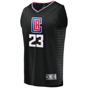 Lou Williams LA Clippers Fanatics Branded Fast Break Replica Jersey Black - Statement Edition