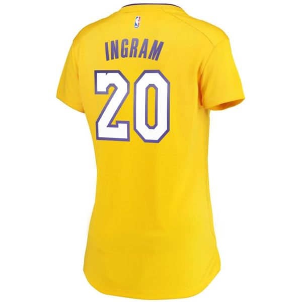 Andre Ingram Los Angeles Lakers Fanatics Branded Women's Fast Break Road Replica Jersey Gold - Icon Edition
