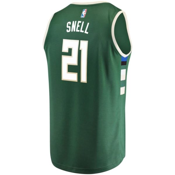 Tony Snell Milwaukee Bucks Fanatics Branded Youth Fast Break Player Jersey Green - Icon Edition