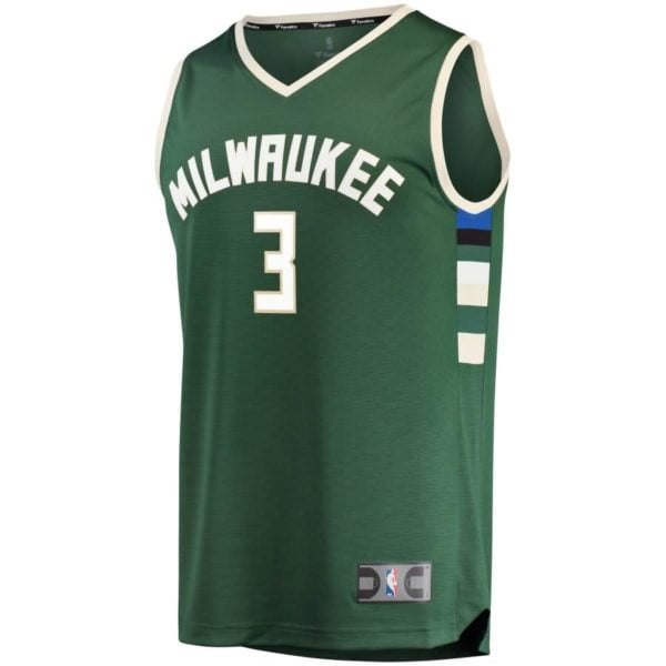 Jason Terry Milwaukee Bucks Fanatics Branded Youth Fast Break Player Jersey Green - Icon Edition